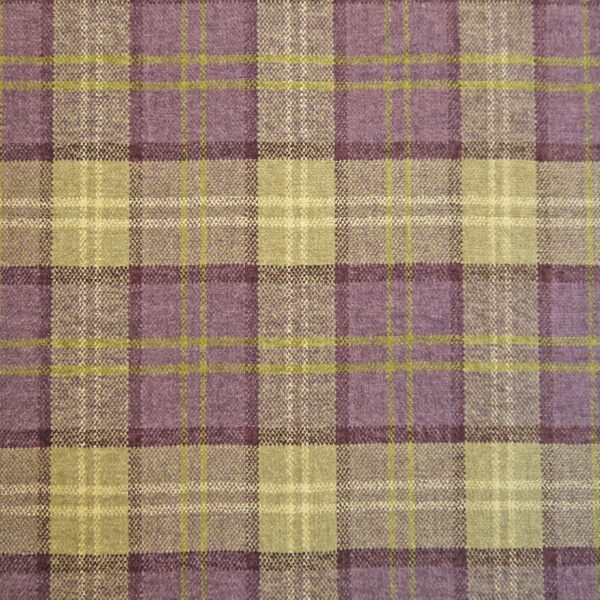Lana Plaid Fabric Col Purple
